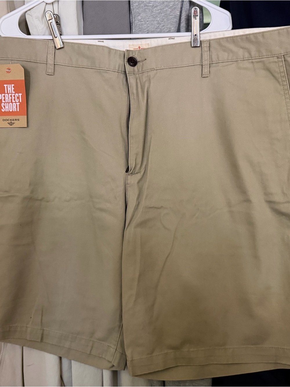 Dockers Men’s Flat Front Shorts Khaki